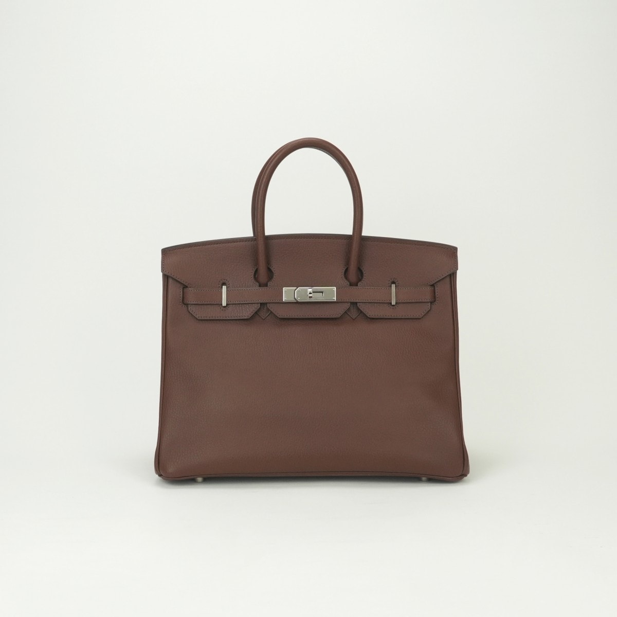 エルメス HERMES バーキン35 バーキン 35 バッグ トートバッグ アルデンヌ マロンフォンセ Marron Fonce ブラウン Brown 茶 シルバー金具 ハンドバッグ