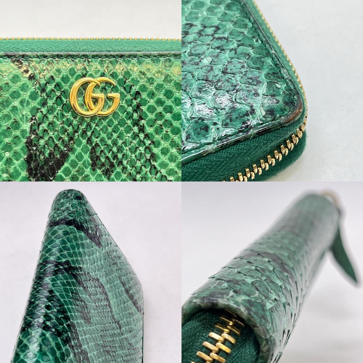 犬*様 GUCCI グッチ ミントグリーン 折り財布 GGマーモント 犬*様 犬*様 GUCCI グッチ ミントグリーン 折り財布 GGマーモント 犬*様
