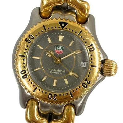 TAG HEUER タグホイヤー WG1420 セル プロフェッショナル デイト コンビ クォーツ レディース 腕時計 C749