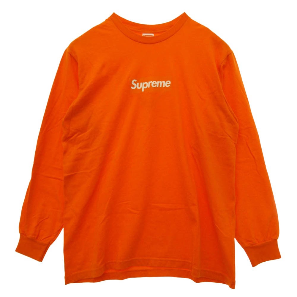 Supreme シュプリーム 20AW Box Logo L/S Tee Orange ボックス ロゴ ロングスリーブ Tシャツ オレンジ 長袖 カットソー オレンジ系 M【中古】