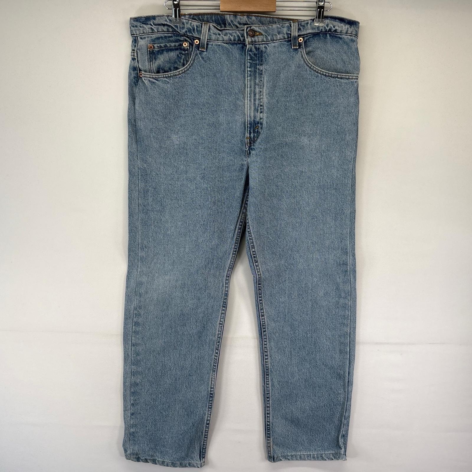 古着 90's/90年代 リーバイス Levi's USA製 デニム パンツ 505 テーパード ジーパン 大きいサイズ W40L30  ブルー系 メンズ