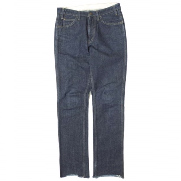 UNUSED アンユーズド 日本製 13.5oz denim five pockets pants カットオフ5ポケットスリムデニムパンツ 1 インディゴ ジーンズ ジップフライ ボトムス g12250
