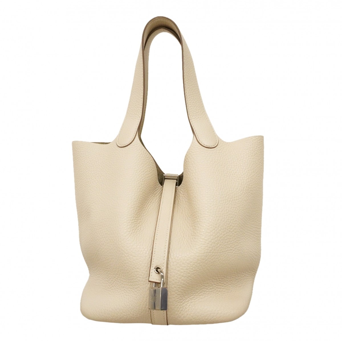 ★SALE【6db2030-h】エルメス ハンドバッグ ピコタンロックMM トリヨンクレマンス クレ シルバー金具 C刻印【中古】レディース