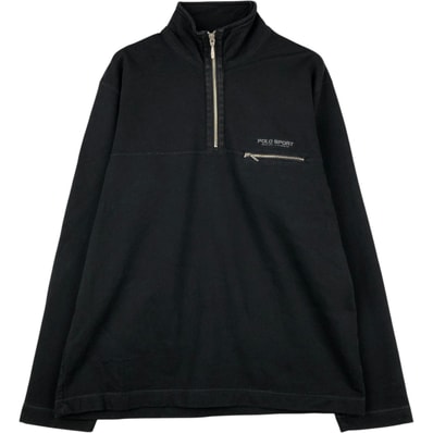 古着 90年代 ラルフローレン Ralph Lauren POLO SPORT ポロスポーツ ハーフジップスウェットシャツ トレーナー メンズL相当 ヴィンテージ/eaa647589