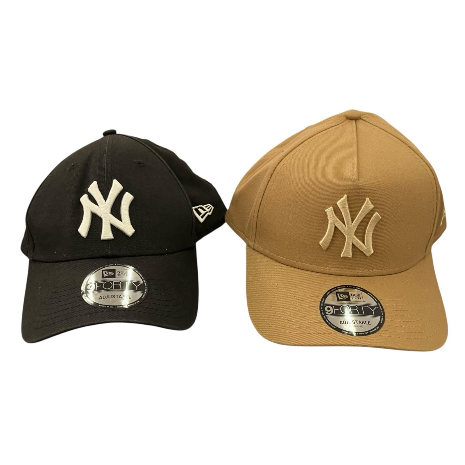 186001 現状品 NEW ERA ニューエラ キャップ まとめ A-FRAME ブラック 9FORTY ADJUSTABLE ユニセックス 2点まとめ売り