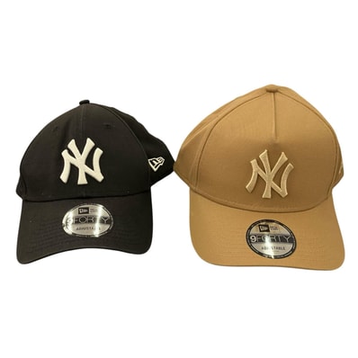 186001 現状品 NEW ERA ニューエラ キャップ まとめ A-FRAME ブラック 9FORTY ADJUSTABLE ユニセックス 2点まとめ売り