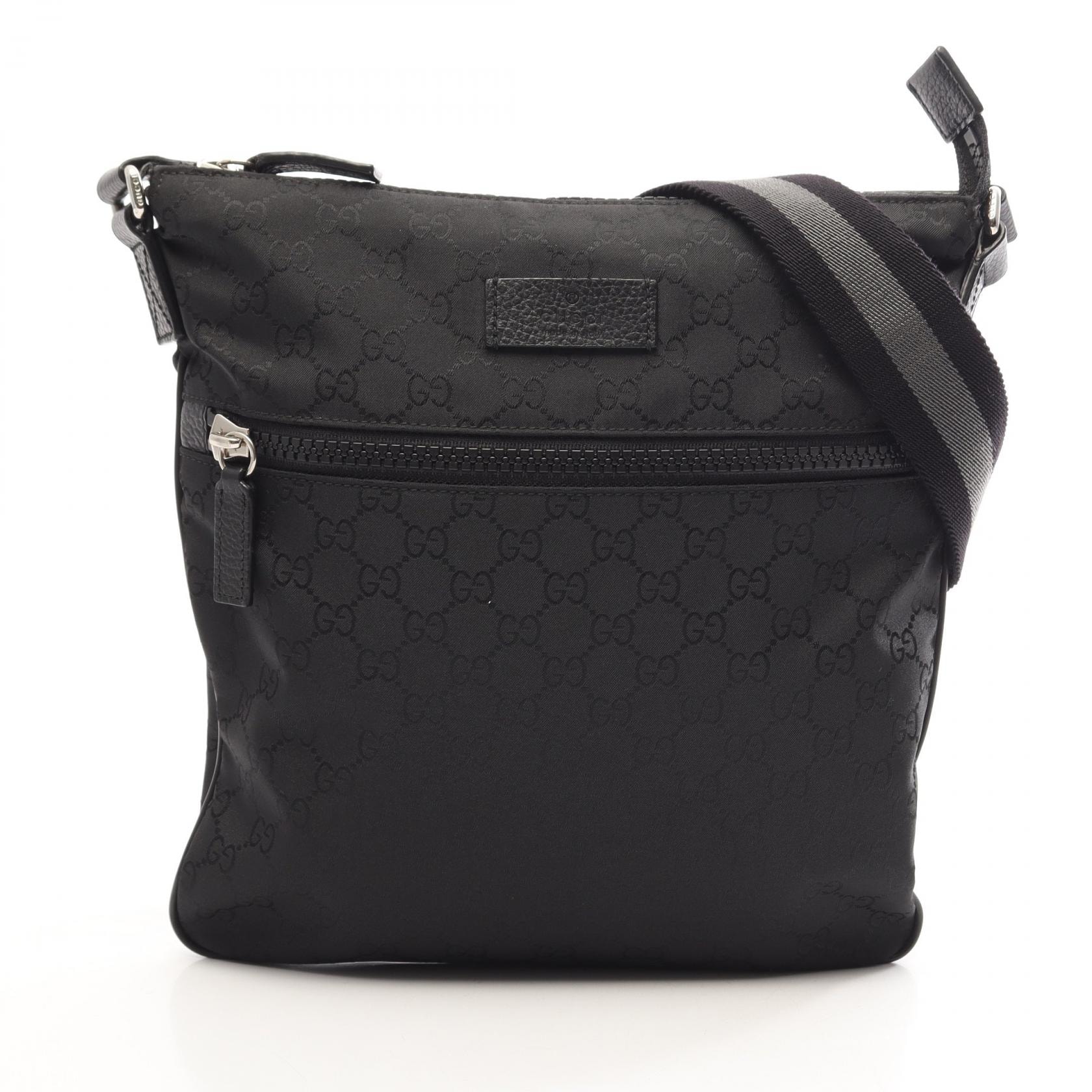 グッチ GUCCI GG柄 ショルダーバッグ バッグ キャンバス レザー レディース ブラック系 509639 【中古】