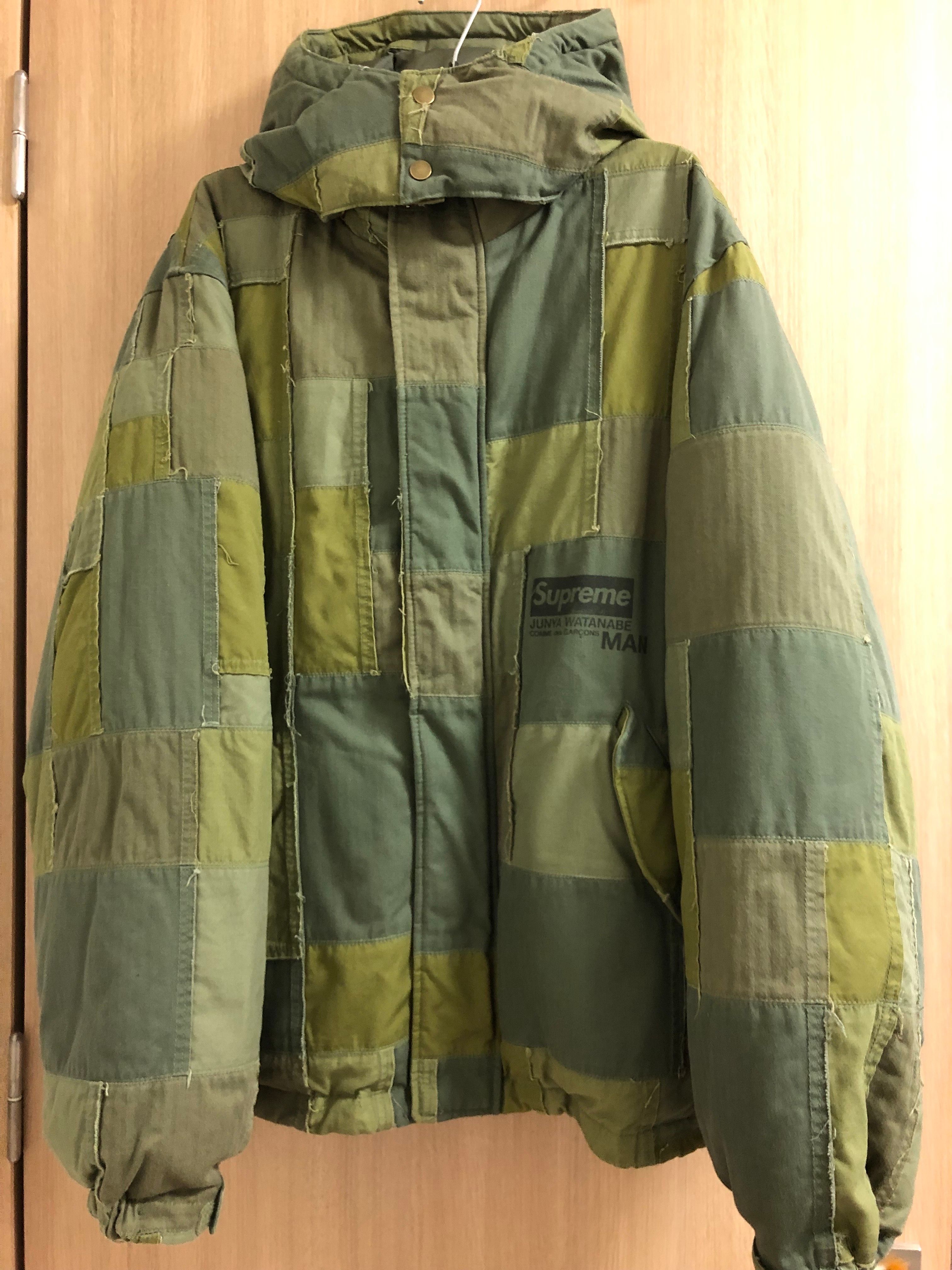 Supreme / JUNYA WATANABE COMME des GARCONS MAN Patchwork Puffy Jacket "Olive"