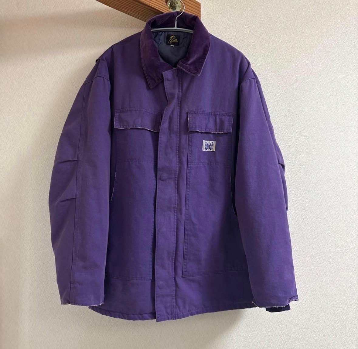 NEEDLES Lumberjack Coat 11oz Cotton Oxford "Purple"