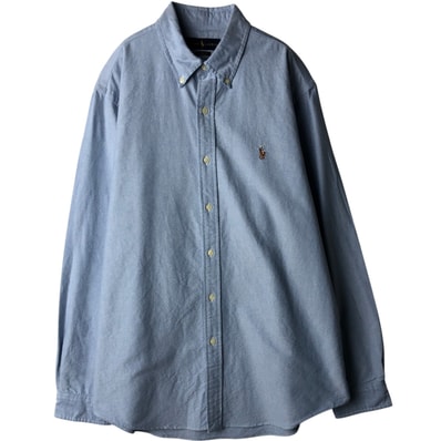 古着 ラルフローレン Ralph Lauren CLASSIC FIT 長袖 ボタンダウンシャツ メンズL相当/eaa634423