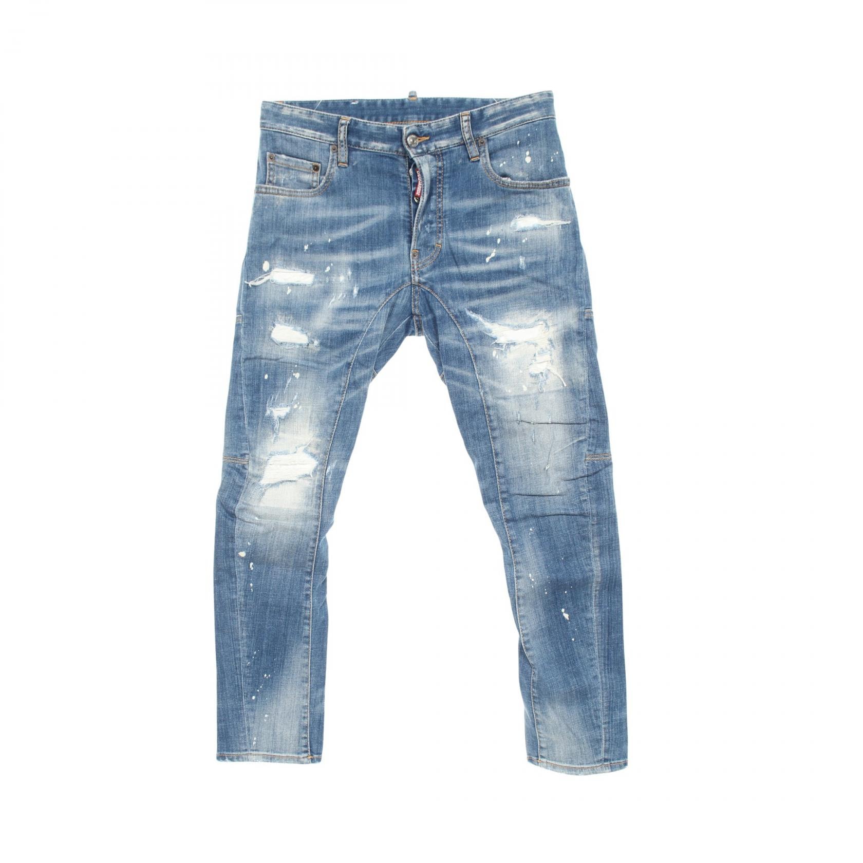 ディースクエアード DSQUARED2 TIDY BIKER JEAN デニムパンツ 衣料品 ボトムス コットン メンズ ブルー系 S79LA0022 【中古】