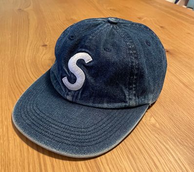 Supreme 17ss Slogo 6-panels cap "denim"