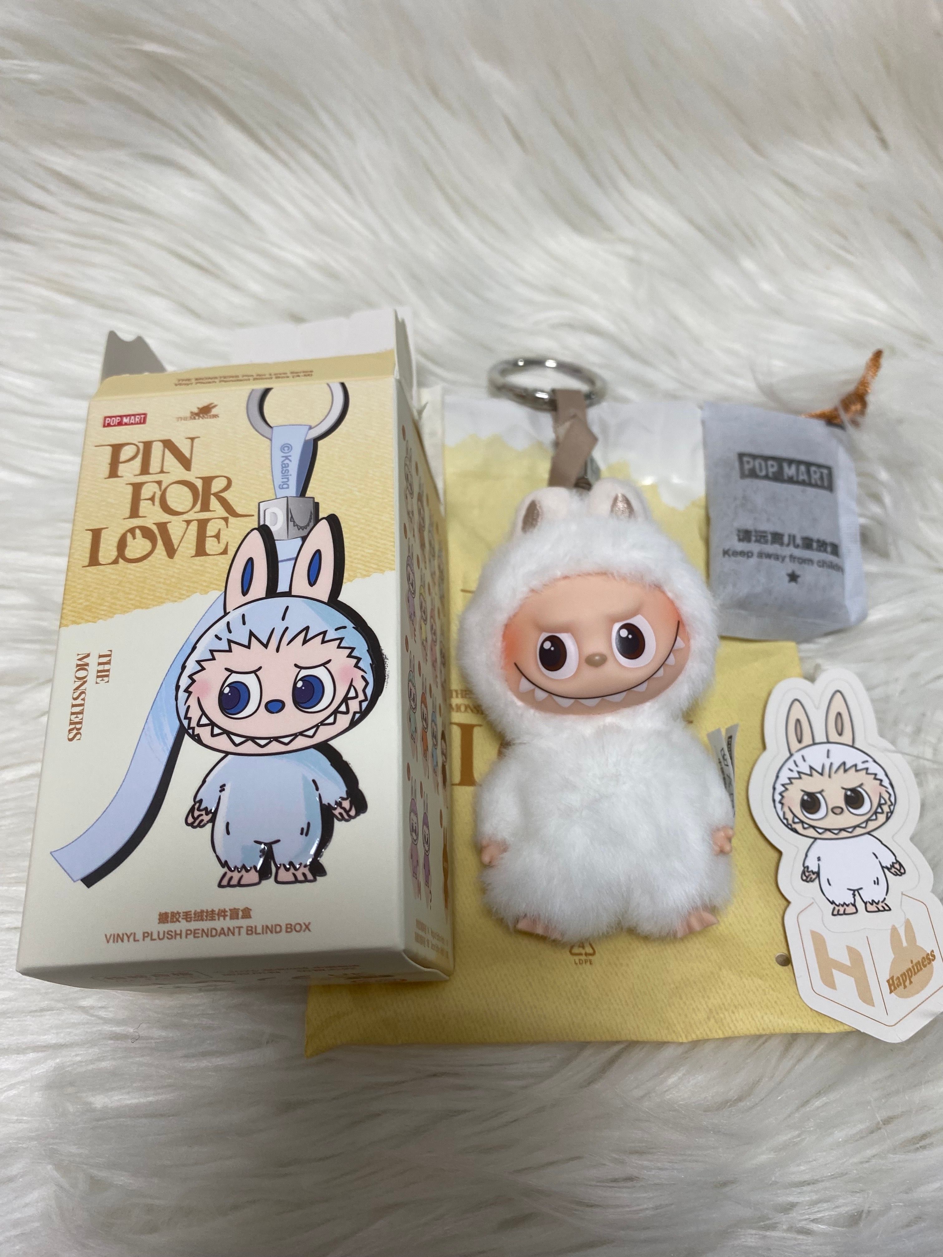 POP MART THE MONSTERS (LABUBU) Pin for Love Series-Vinyl Plush Pendant (A-M) H
