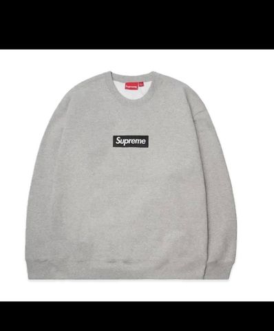 Supreme Box Logo Crewneck "Heather Grey" (22FW)