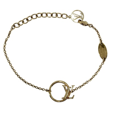 LOUIS VUITTON ルイヴィトン ブレスレット ブラスレ エクリプス アクセサリー アジャスター付き 真鍮 M00761 レディース 約3.6g【中古品】