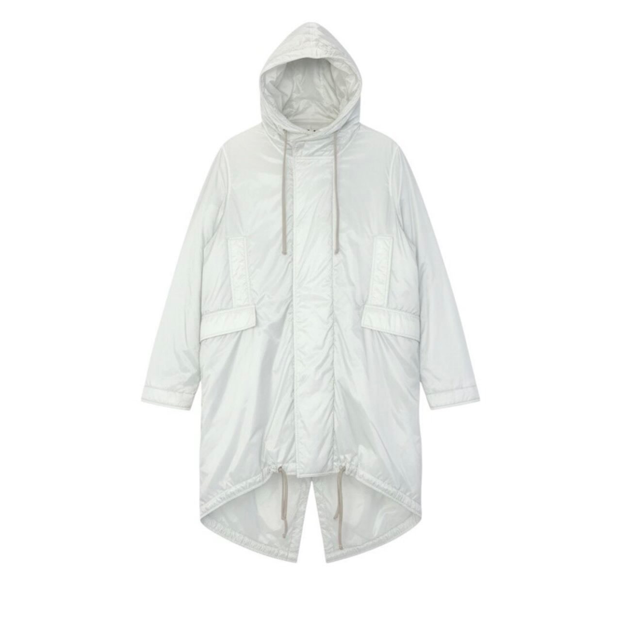 Rick Owens リックオウエンス ダークシャドウ モッズコート ナイロンジャケット オフホワイト ナイロン ポリエステル/ モッズコート A3-00101 【中古】