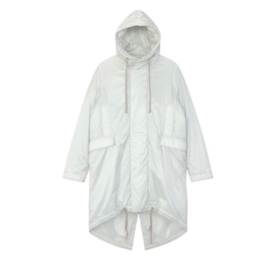 Rick Owens リックオウエンス ダークシャドウ モッズコート ナイロンジャケット オフホワイト ナイロン ポリエステル/ モッズコート A3-00101 【中古】