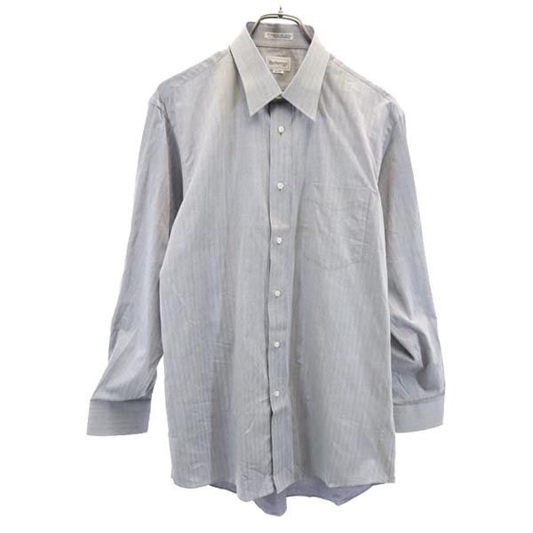 Burberrys バーバリーズ 90s 日本製 ヘリンボーン 長袖 シャツ 41-82 グレー系 ワイシャツ