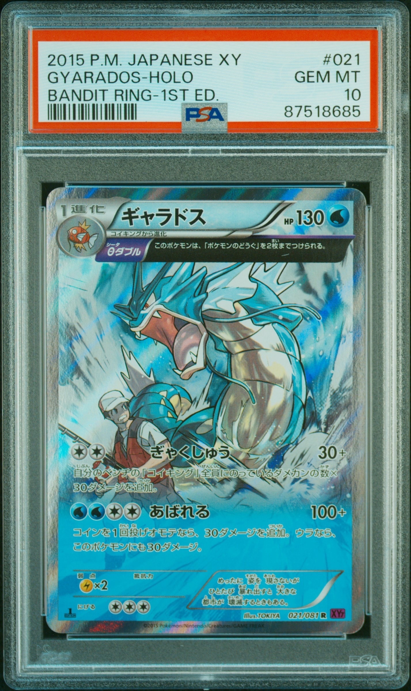 (01) ギャラドス R XY7 バンデットリング 021/081 ギャラドス R :1ED [XY7 021/081](拡張パック「バンデットリング」)の
