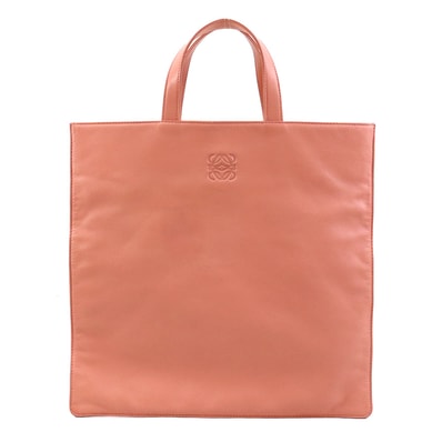 ロエベ LOEWE ハンドバッグ トートバッグ アナグラム レザー サーモンピンク レディース【中古】 e62181a