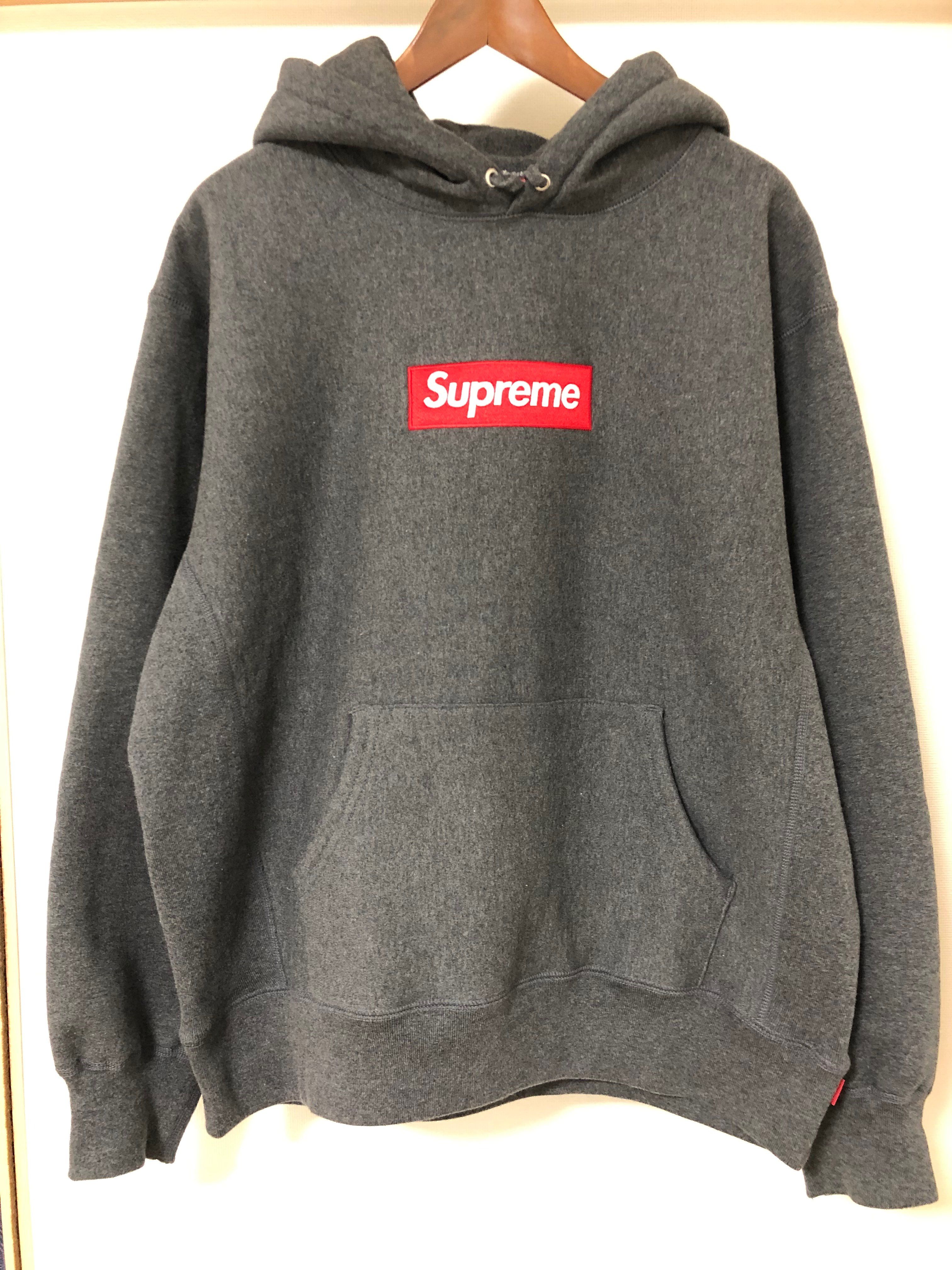 Supreme Box Logo Hooded Sweatshirt "Charcoal" (21FW)