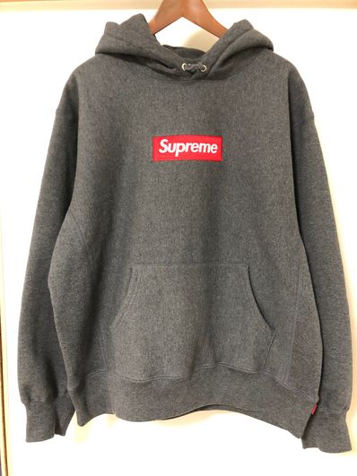Supreme Box Logo Hooded Sweatshirt "Charcoal" (21FW)