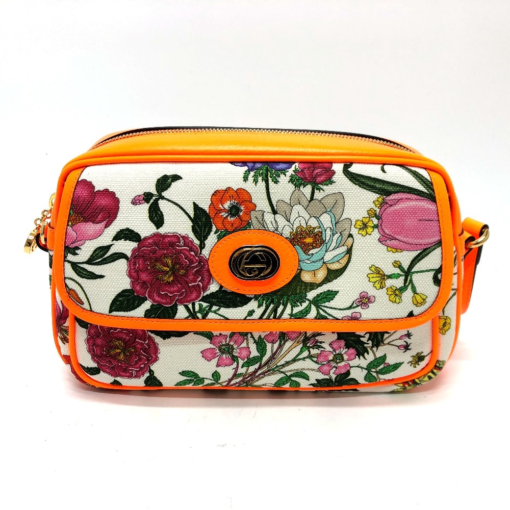 グッチ GUCCI 550147 フローラ カバン ショルダーバッグ キャンバス/レザー マルチカラー