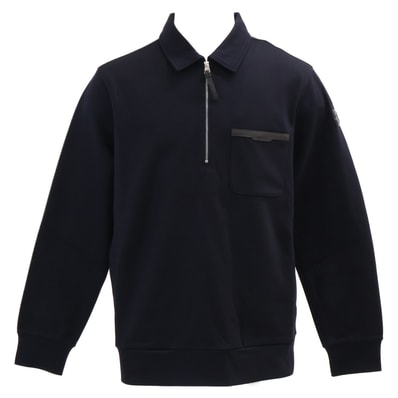 モンクレール 【新品/25年製】L10918G00025 FELPA CON ZIP ハーフジップ スウェットシャツ M