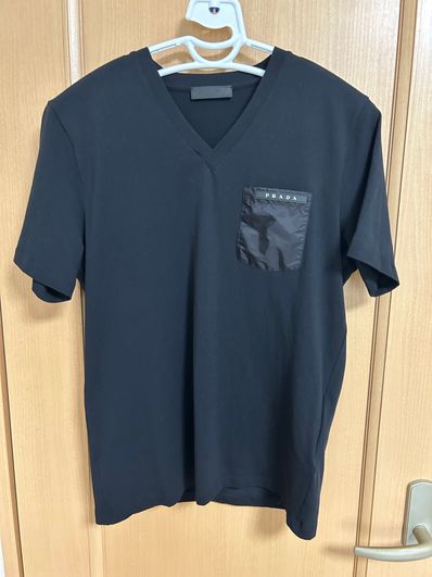 プラダ PRADA 素材MIX ポケットTシャツ