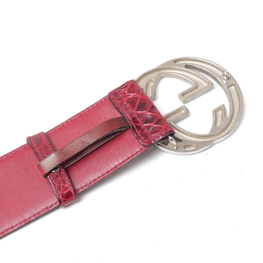 A (未使用に近い)】□美品□GUCCI グッチ ベルト サイズ70/28 インター