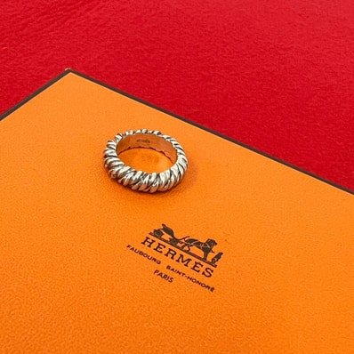HERMES エルメス ツイストロープ リング シルバー925 リング・指輪 8号 シルバー
33283