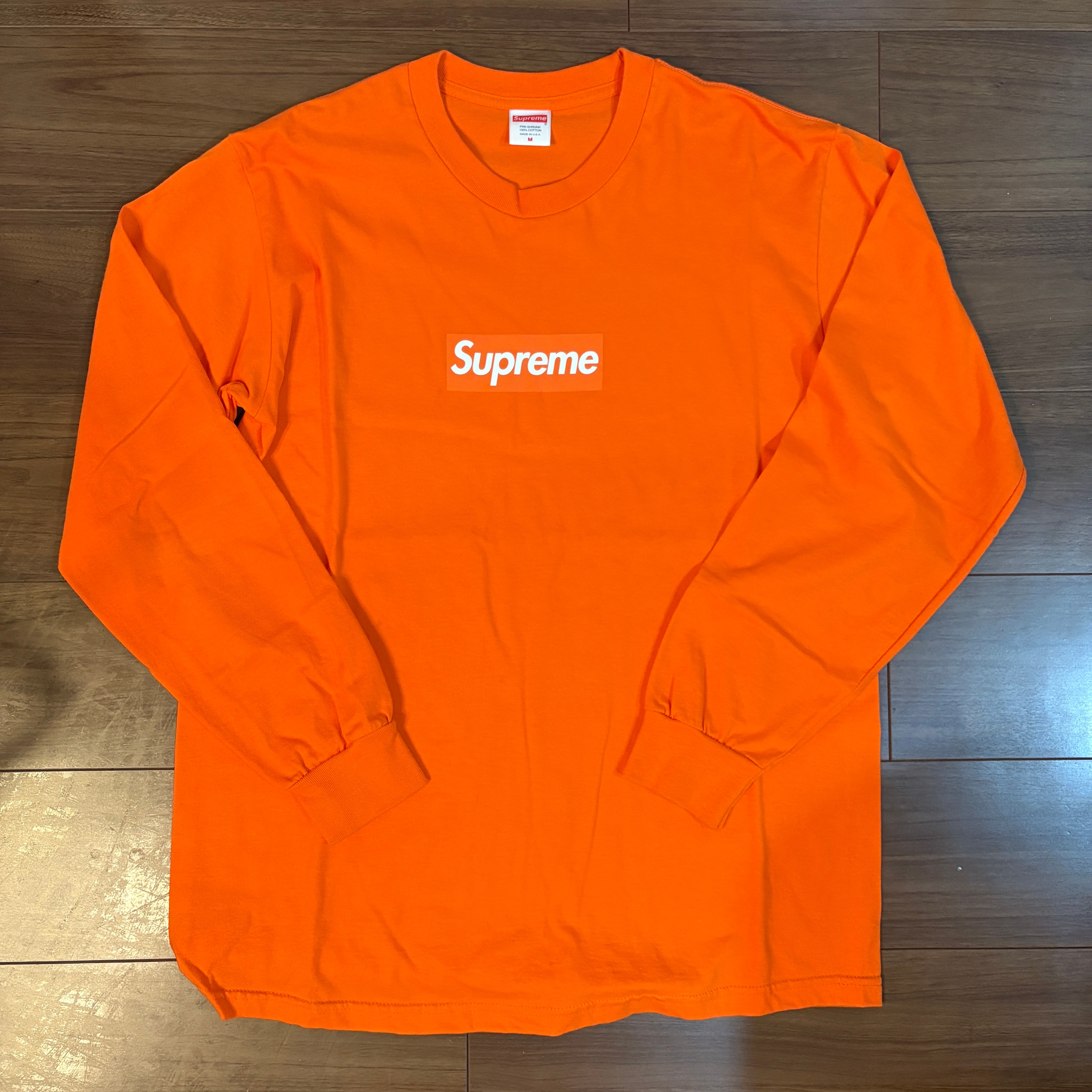 シュプリーム ボックス ロゴ エルエス Tシャツ "オレンジ"