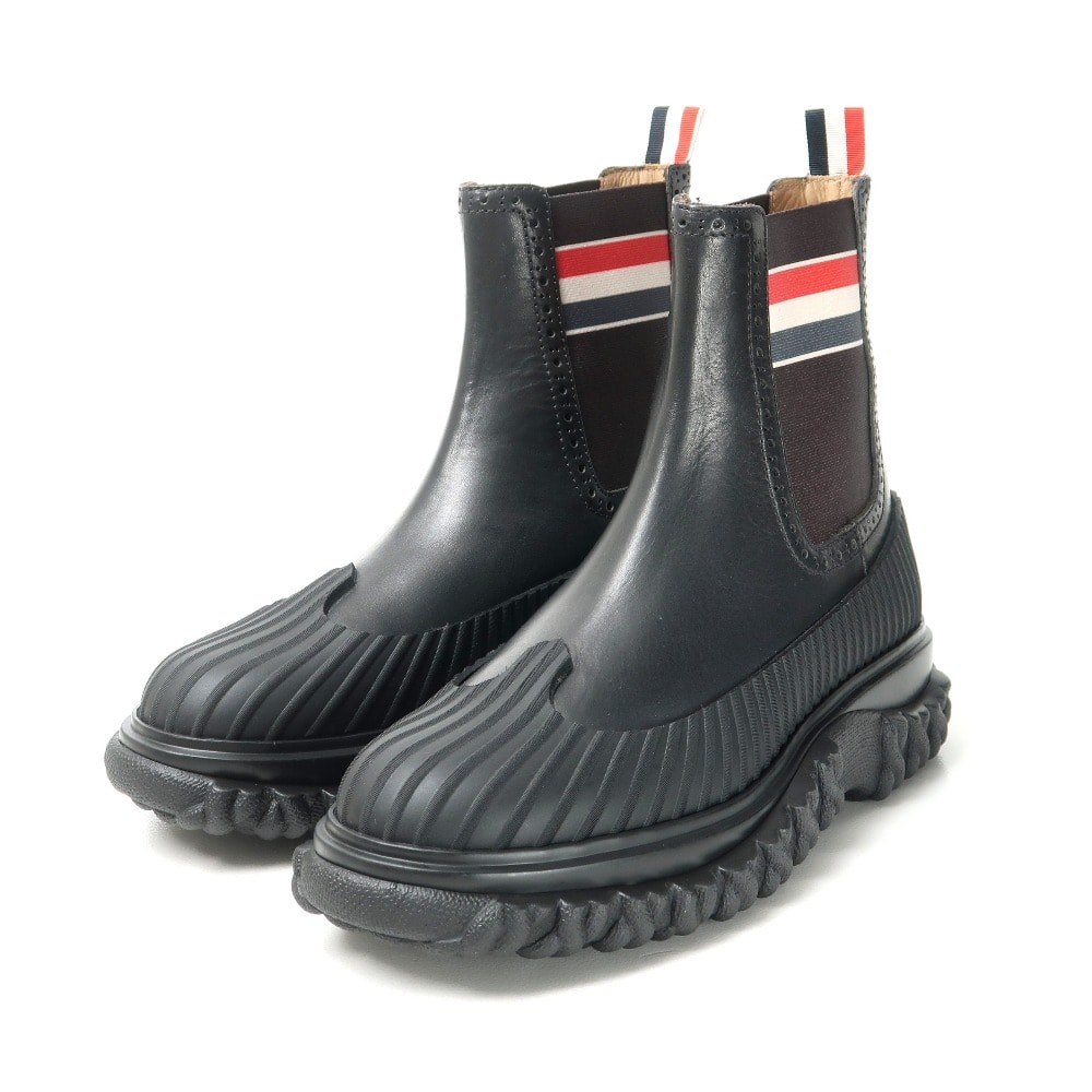 THOM BROWNE トムブラウン CHELSEA DUCK BOOT ブーツ サイズ40 サイドゴアブーツ チェルシーブーツ ダックブーツ イタリア製 ブランド古着【中古】20250530/RA4582