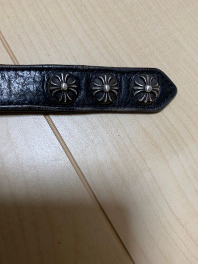 Chrome Hearts 3 Button 2 Snap Bracelet Cross "Black"