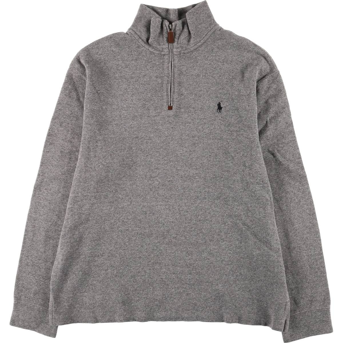 古着 ラルフローレン Ralph Lauren POLO by Ralph Lauren ハーフジップスウェットシャツ トレーナー メンズL相当/eaa418848