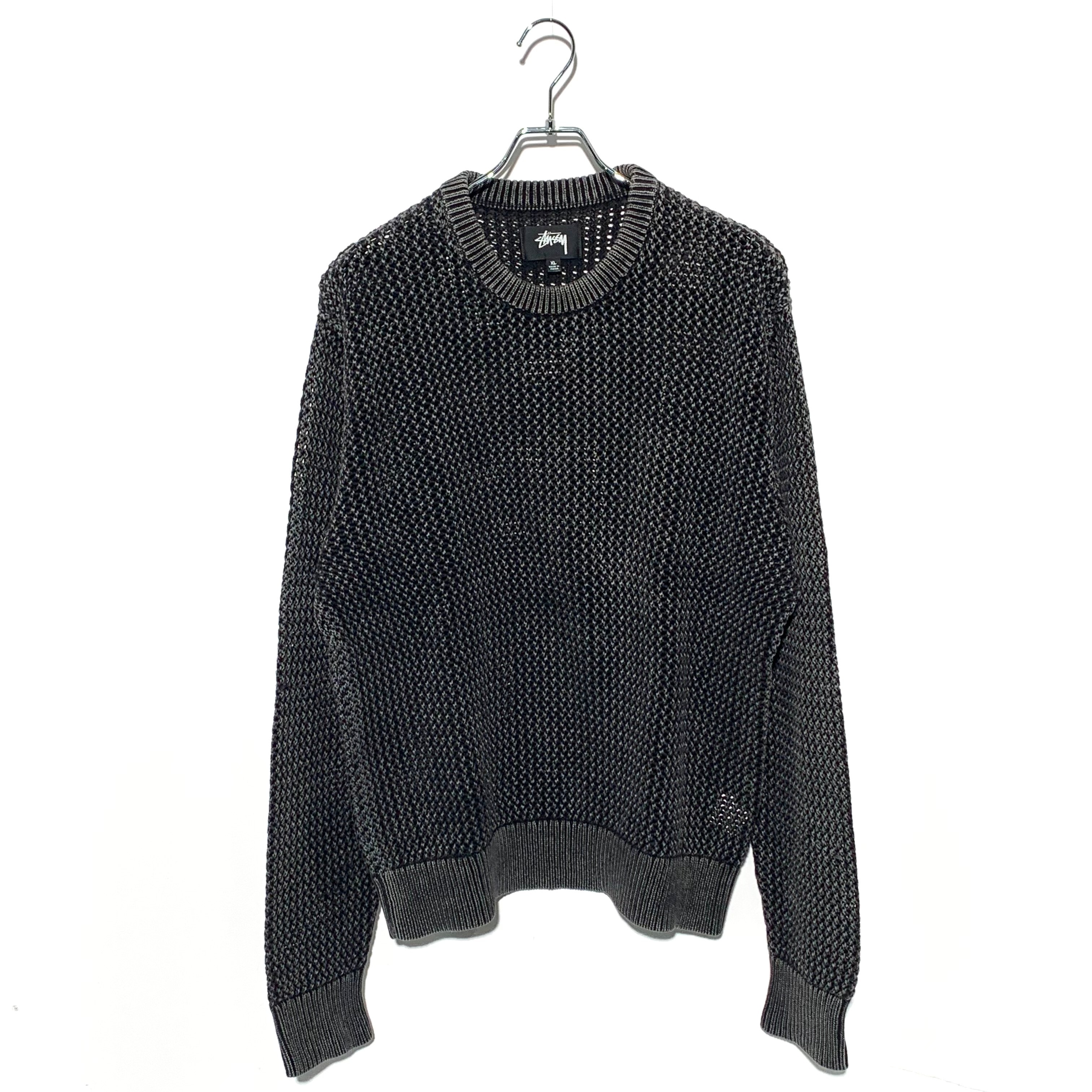 Stussy Pigment Dyed Loose Gauge Sweater "Black"