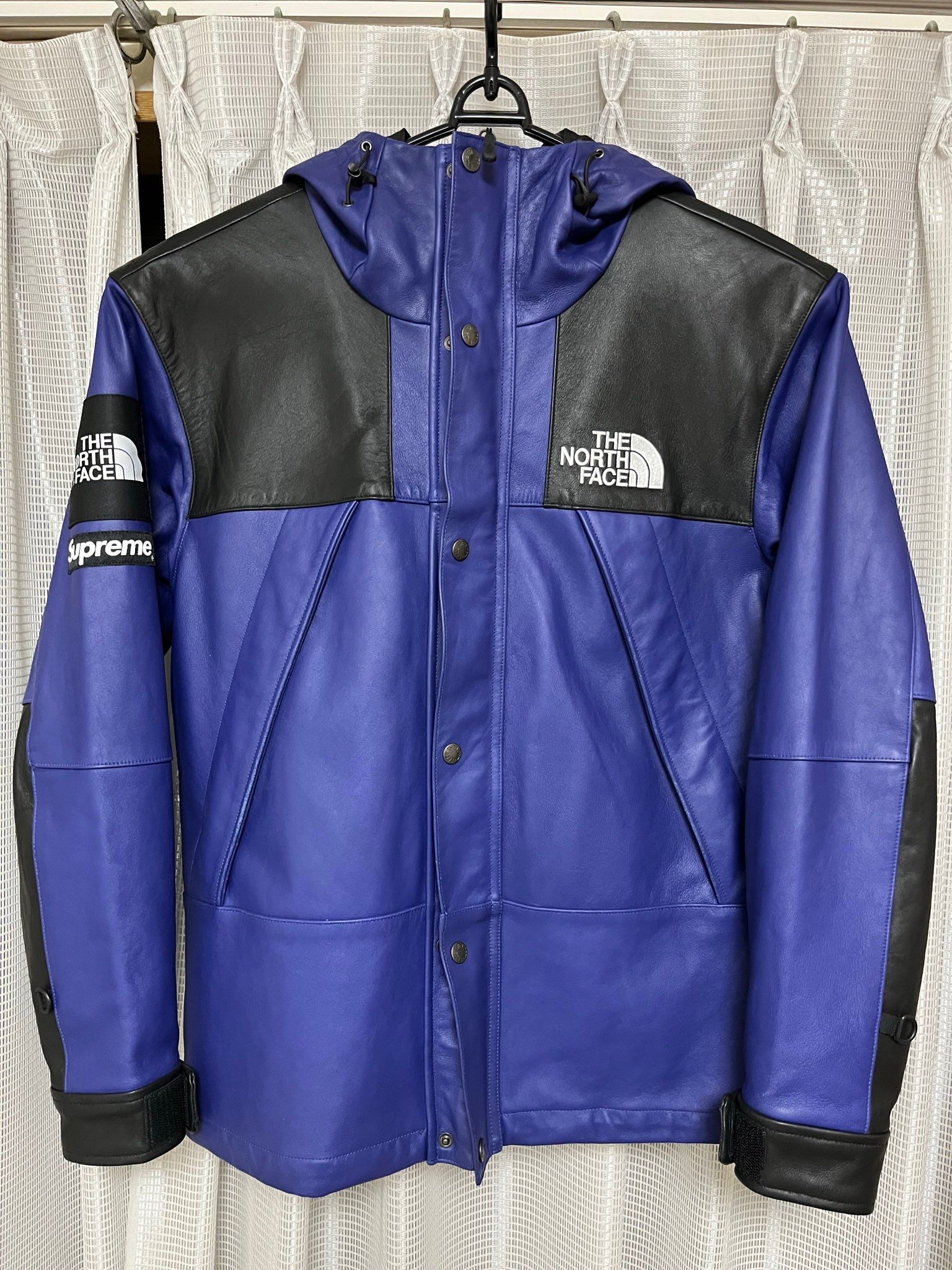 Supreme x The North Face Leather Mountain Parka "Purple"