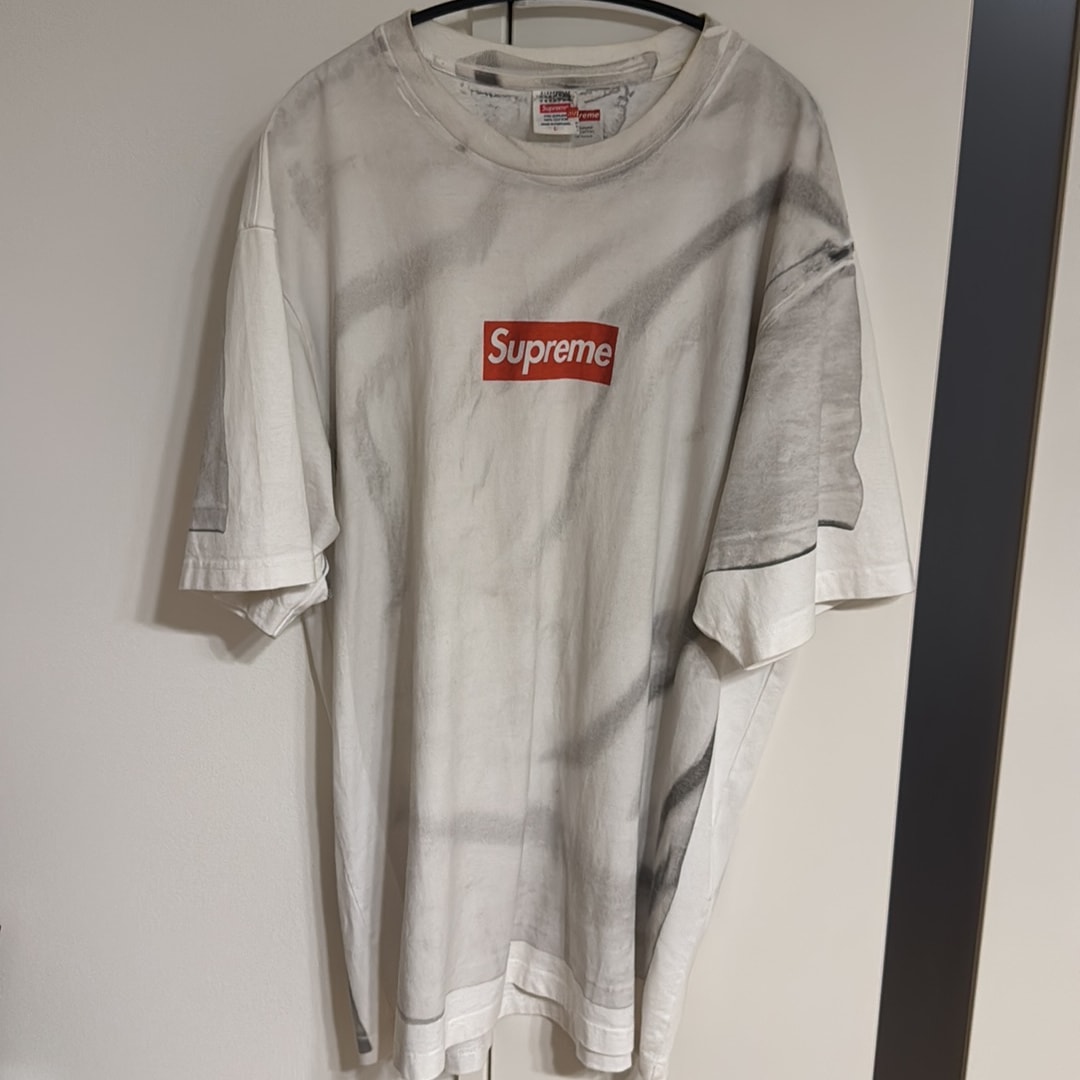 Supreme x MM6 Maison Margiela Box Logo Tee "White"