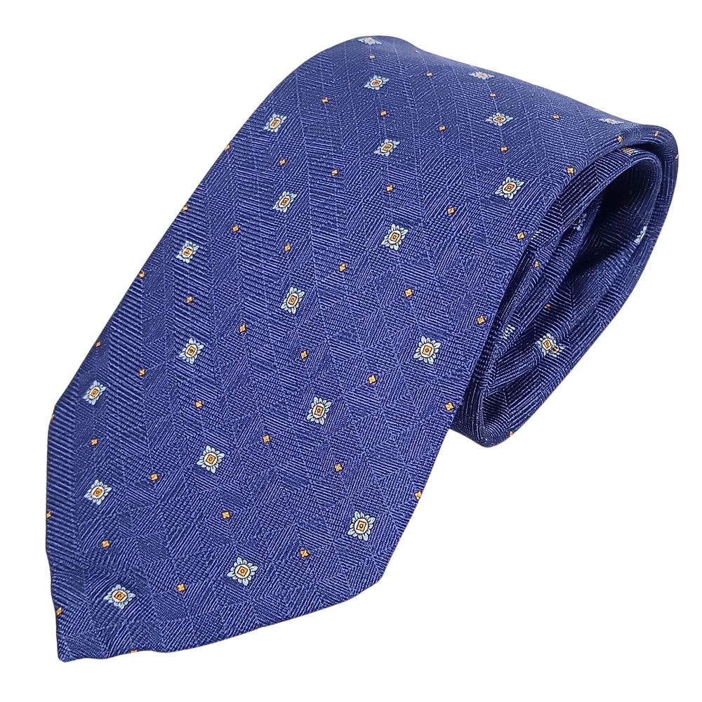 DUNHILL ダンヒル シルク ネクタイ ネイビー 正規品 / 53497