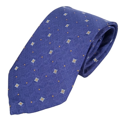 DUNHILL ダンヒル シルク ネクタイ ネイビー 正規品 / 53497