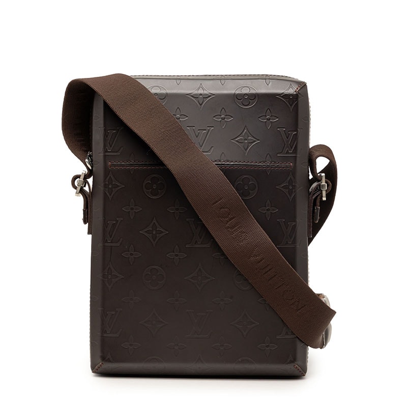 ルイ ヴィトン モノグラム グラセ ボビー 斜め掛け ショルダーバッグ M46520 カフェ ブラウン レザー メンズ LOUIS VUITTON 【中古】