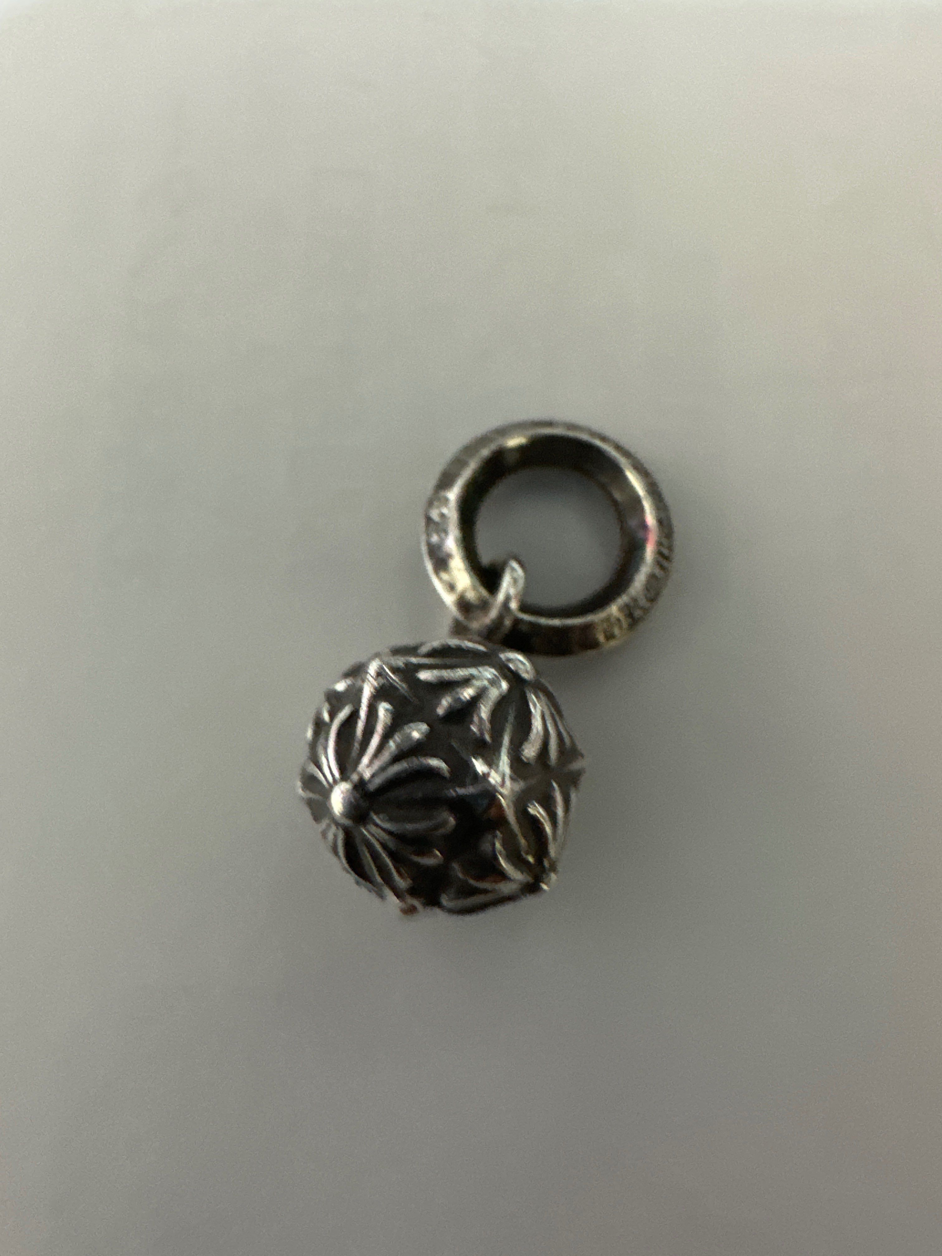 Chrome Hearts Pyramid Plus Ball Charm "Silver"