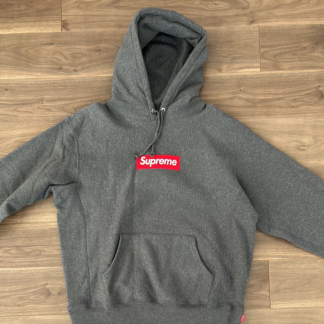 Supreme Box Logo Hooded Sweatshirt "Charcoal" (21FW)