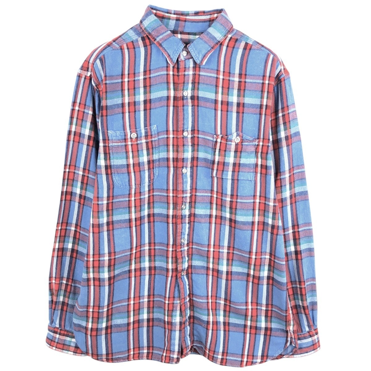 古着 ラルフローレン Ralph Lauren POLO RALPH LAUREN 長袖 ライトネルチェックシャツ メンズL相当/eaa665016