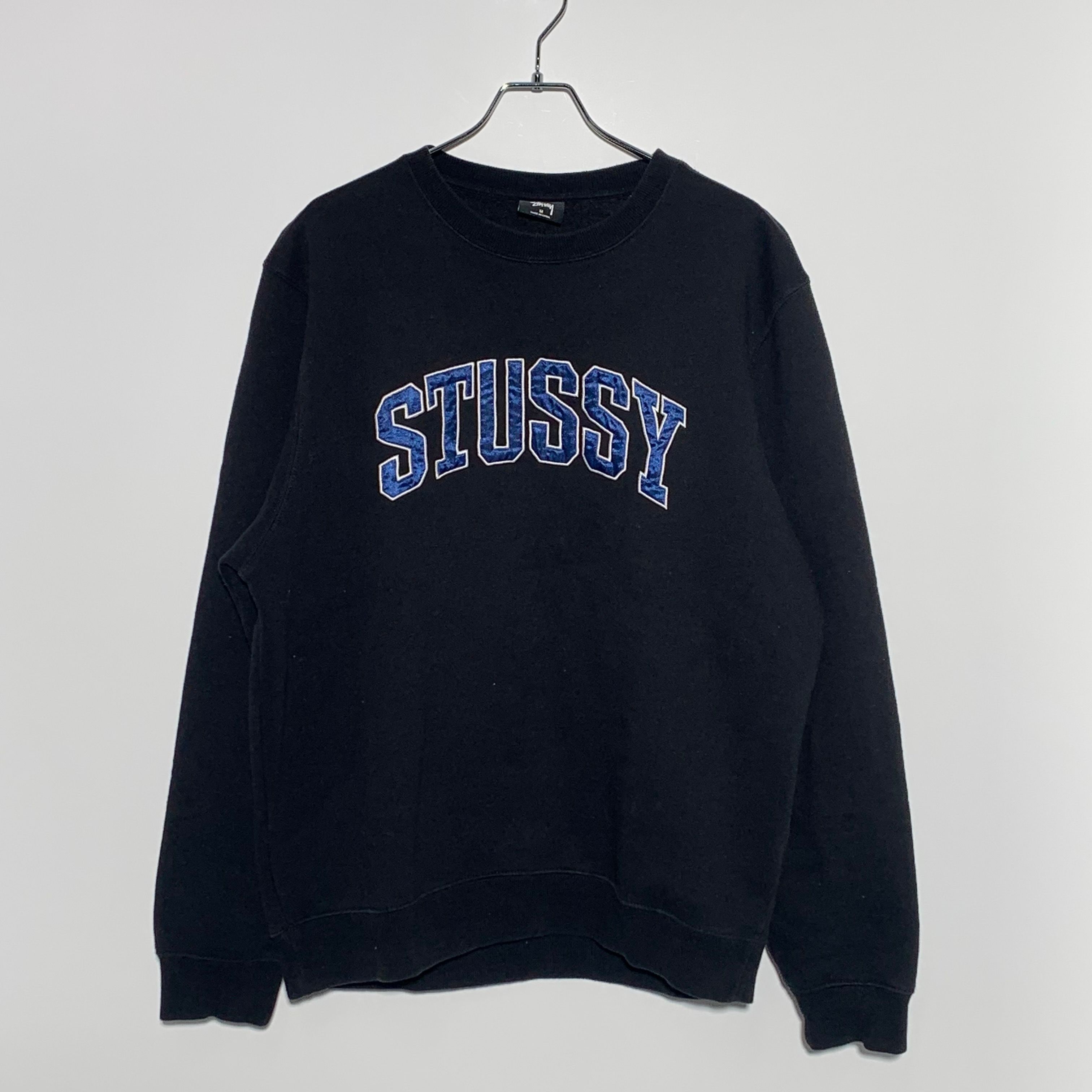 Stussy Arch App Crew Sweatshirts "Black"