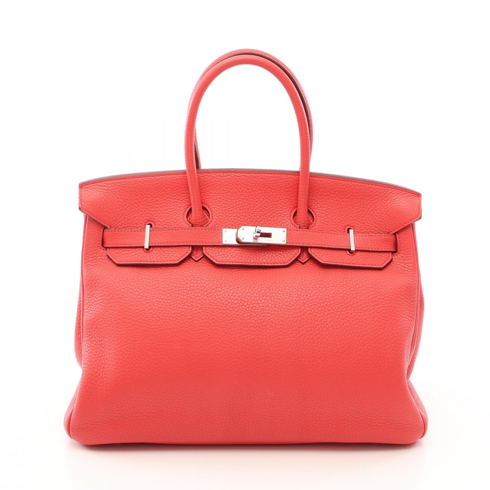 エルメス HERMES バーキン35 ハンドバッグ バッグ レザー トリヨンクレマンス トリヨンクレマンス ブーゲンビリア □N刻印(2010年製造) レディース ピンク系 【中古】