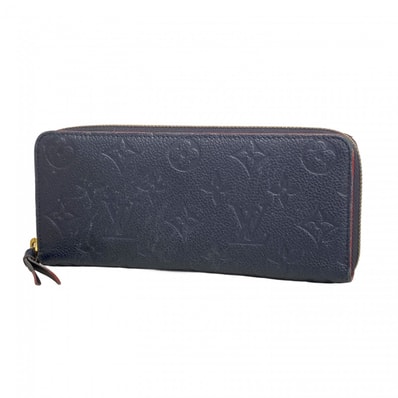 【6db2097-k】ルイヴィトン 長財布 モノグラム・アンプラント ポルトフォイユクレマンス M69415 マリーヌルージュ【中古】レディース