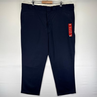 古着 デッドストック ディッキーズ Dickies パンツ 874 FLEX タグ付き ワーク 大きいサイズ ジップ W48 L32 ネイビー系 メンズ