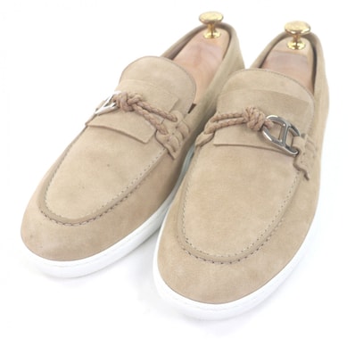 美品 エルメス ローファー イグナシオ ベージュ メンズ