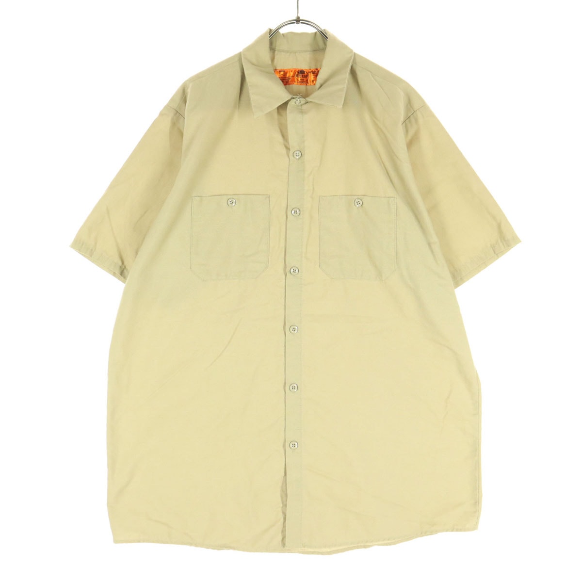RED KAP レッドキャップ 半袖 シャツ L ベージュ